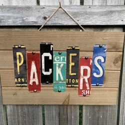 Favorite Football Team License Plate Sign