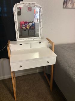 White vanity