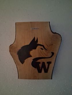 Husky wood art