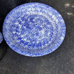 Sponge Painted Platter 