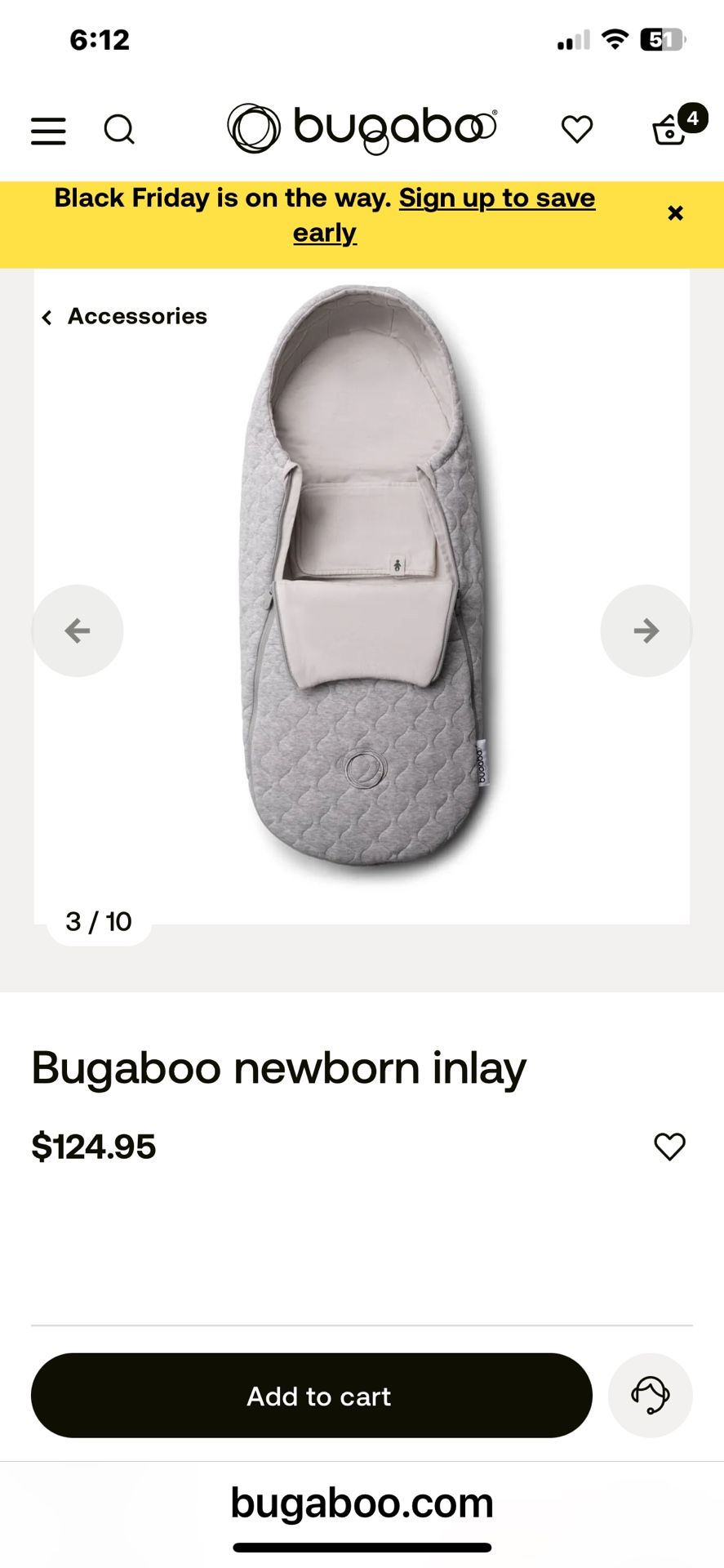 Bugaboo Newborn Inlay