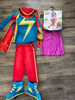 Girls Halloween super heron costumes size 5-7