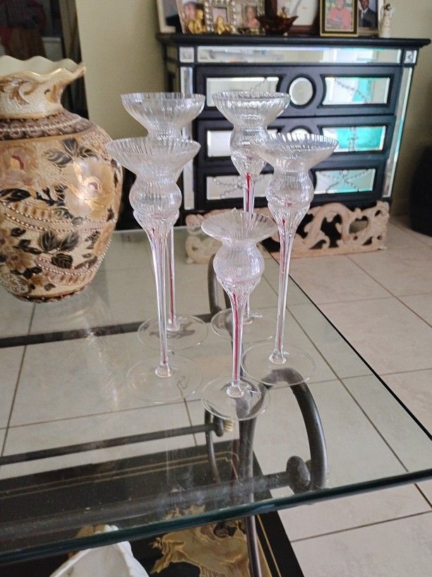 No Shipping Crystal Candle Holders