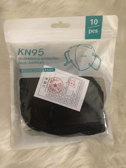 10 Masks/pack - KN95 Black Mask