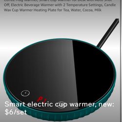 Smart Electric Cup Warmer, New