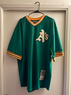 Oakland athletics throwback jersey