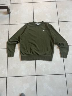 Olive green Nike crewneck sweatshirt