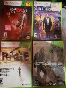 LOT- 4 XBOX 360 GAME'S FOR 15$