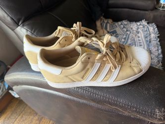 Adidas Superstar Sneakers Tan and White  size 11