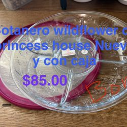 Botanero 👉 princess house todo nuevo y con caja 📦