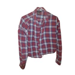 Cropped Plaid Shirt