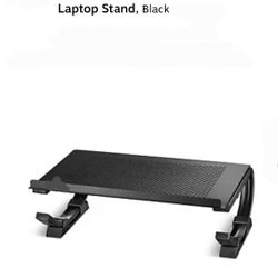 Laptop Stand 14.75 x 11.25 Steel Adjustable , Black