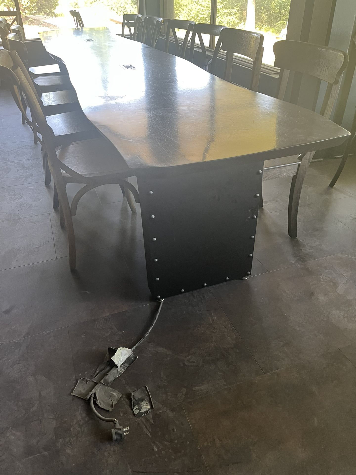 Beautiful Console Table With Metal Base