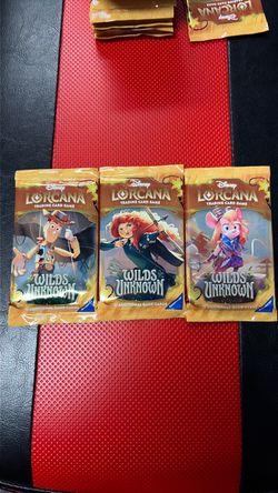 Lorcana Wilds Unknown Individual Booster Packs for Sale!