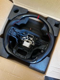 Carbon Fiber Steering Wheel for Ford F-150, 2021-2026, F-250&350, 2023-2036