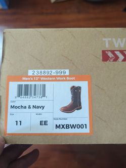 Man western work boot