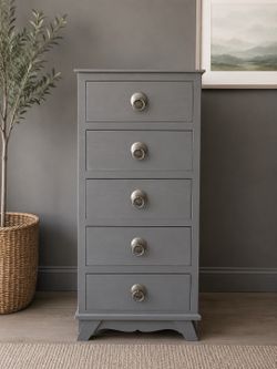 Tall chest of drawers all wood  4ftx18”x18”
