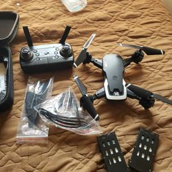 Brand new Unbranded But work 100% Drone with controller & 2 Battery plus extra stuff as you see.. all brand new 4K Drone for $125! Free delivered