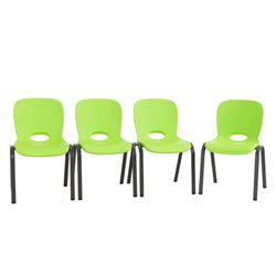 Lifetime Lime Green Stacking Kids Chair (Set Of 12)