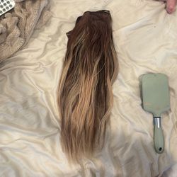 Clip In Human Hair Extensions 18 Inches