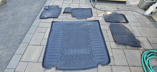 Nautilus 2019-2023 All-Weather Floor Liners(4) with Logo, AND Cargo Area Matt, Black