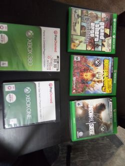 5.... Xbox games........$15.00 dollars cash only.....thank you