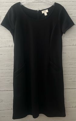 Ann Taylor Loft Black Tshirt Dress With Pockets Women’s Size 8 NWT