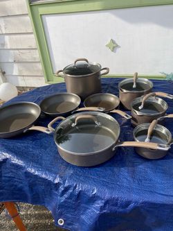 Nonstick Cookware Set with Glass Lids