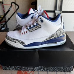 Jordan 3 True Blue Size 10.5 Used 