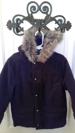 Gymboree Boys Fur Hood Jacket