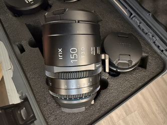 IRIX Cine Camera Lens 4 Lens Package 15mm, 30mm, 45mm, 150mm PL Mount