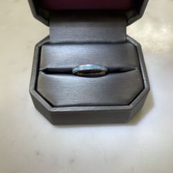 Rose Gold With Turquoise Inlay Ring