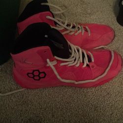 rudis hot pink wrestling shoes 