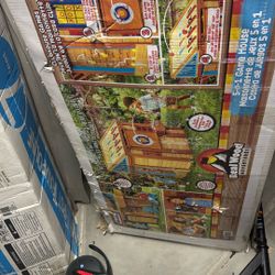 Little Tikes® Real Wood Adventures™ 5-in-1 Game House, Wooden Playhouse, Skee-Ball & More for Playground Backyard Set Suitable For Kids, Boys and Girl