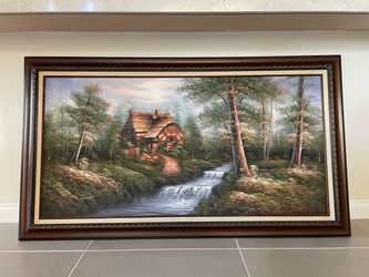Large Framed Original Painting – 31” x 55” – $100