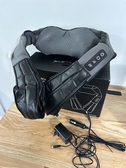 Neck and Back Massager with Soothing Heat, Ergonomic 8 Deep-Kneading Massage Nodes with Heat Electric Shiatsu Back Massager for Neck Shoulder & Body M