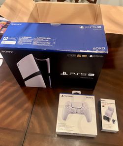 Brand New Sealed PlayStation 5 Pro Bundle with Extra Chroma Pearl Controller and Charging Station