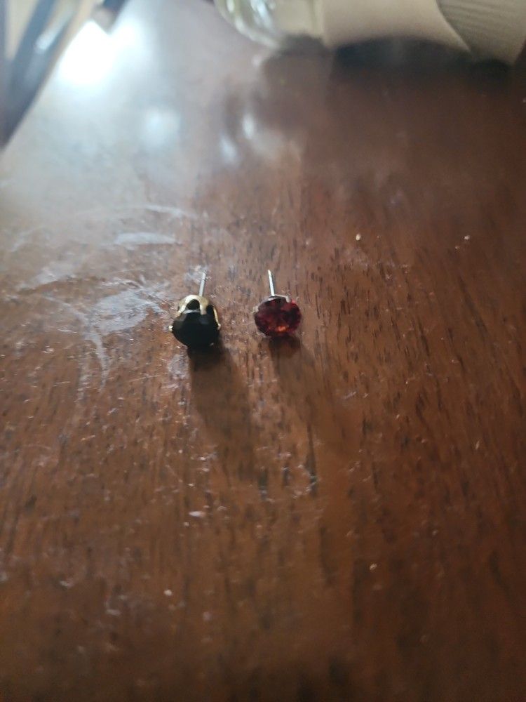 Ruby And Diamond Earings