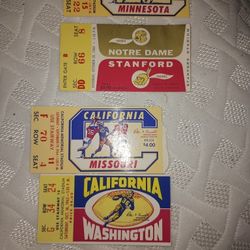 Rare MLB NCAAF Tickets