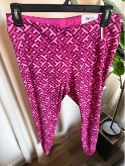 Tommy Hilfiger Pink Patterned Leggings size 0X New