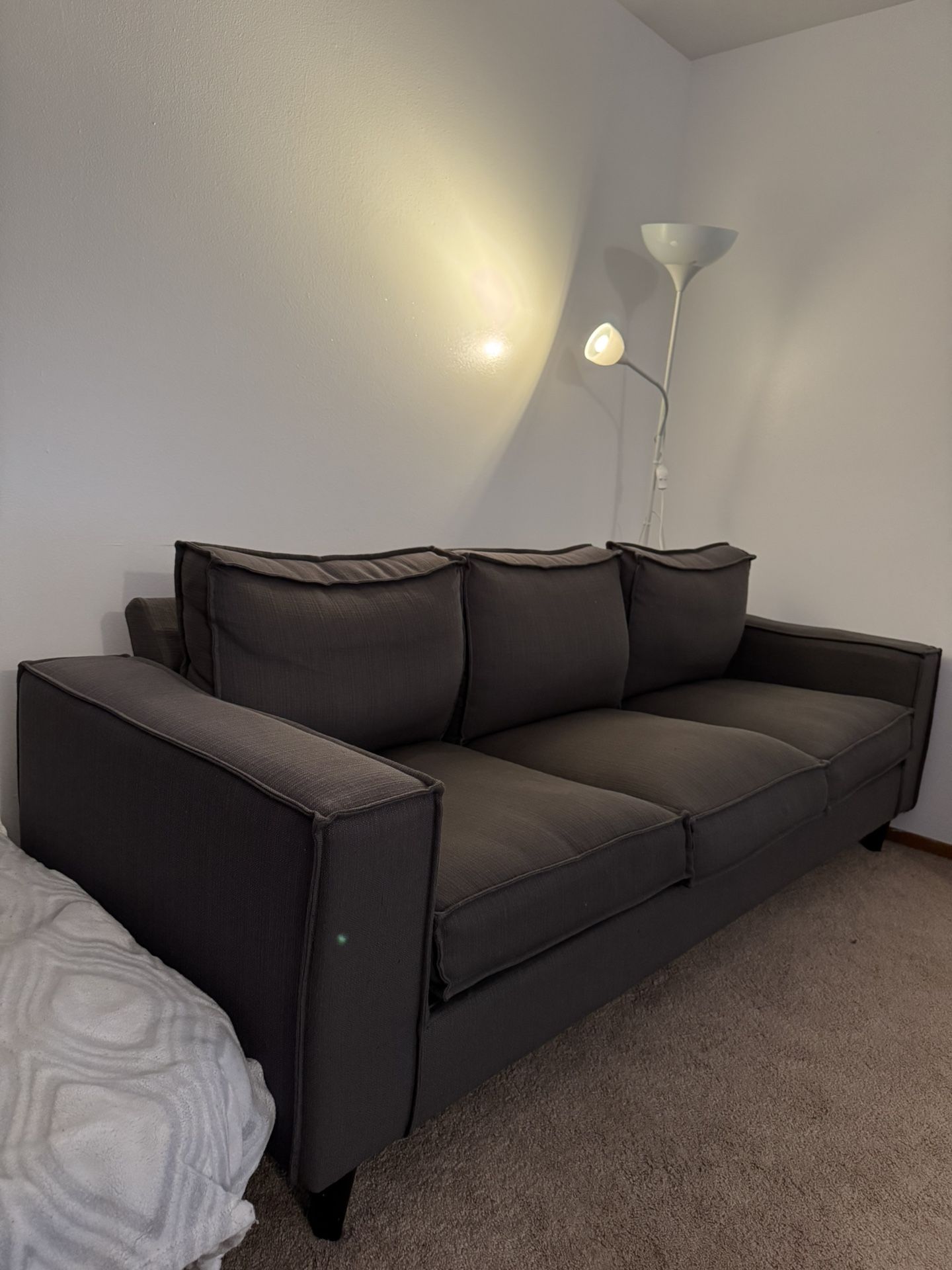 PENDING - Home Living 3 Seater Dark Gray Sofa