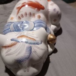 Vintage Hand Painted Porcelain Cat