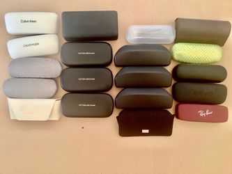 NEW Hardshell Eyeglass Cases Calvin Klein, V. Beckham, M. Kors, Ray-Ban etc. SOLD INDIVIDUALLY