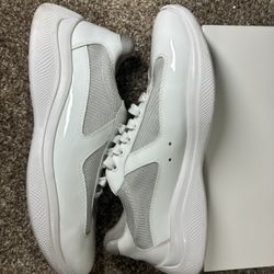 Prada America's Cup Soft rubber and bike fabric sneakers