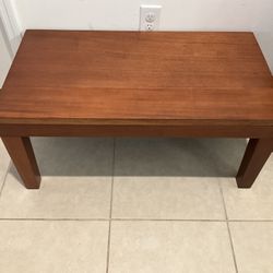 Vintage MCM  Mahogany Coffee Table With Additional Carrara Marble Top