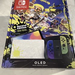 Nintendo Switch OLED (HEG-001) - Splatoon 3 Edition Video Game Console...NEW!!