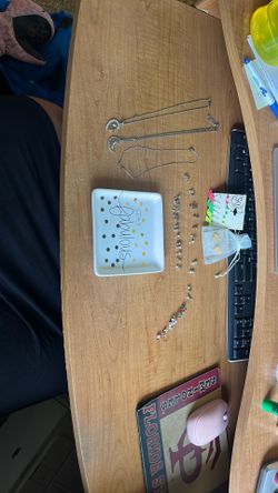 Young Girl Jewelry And Tray