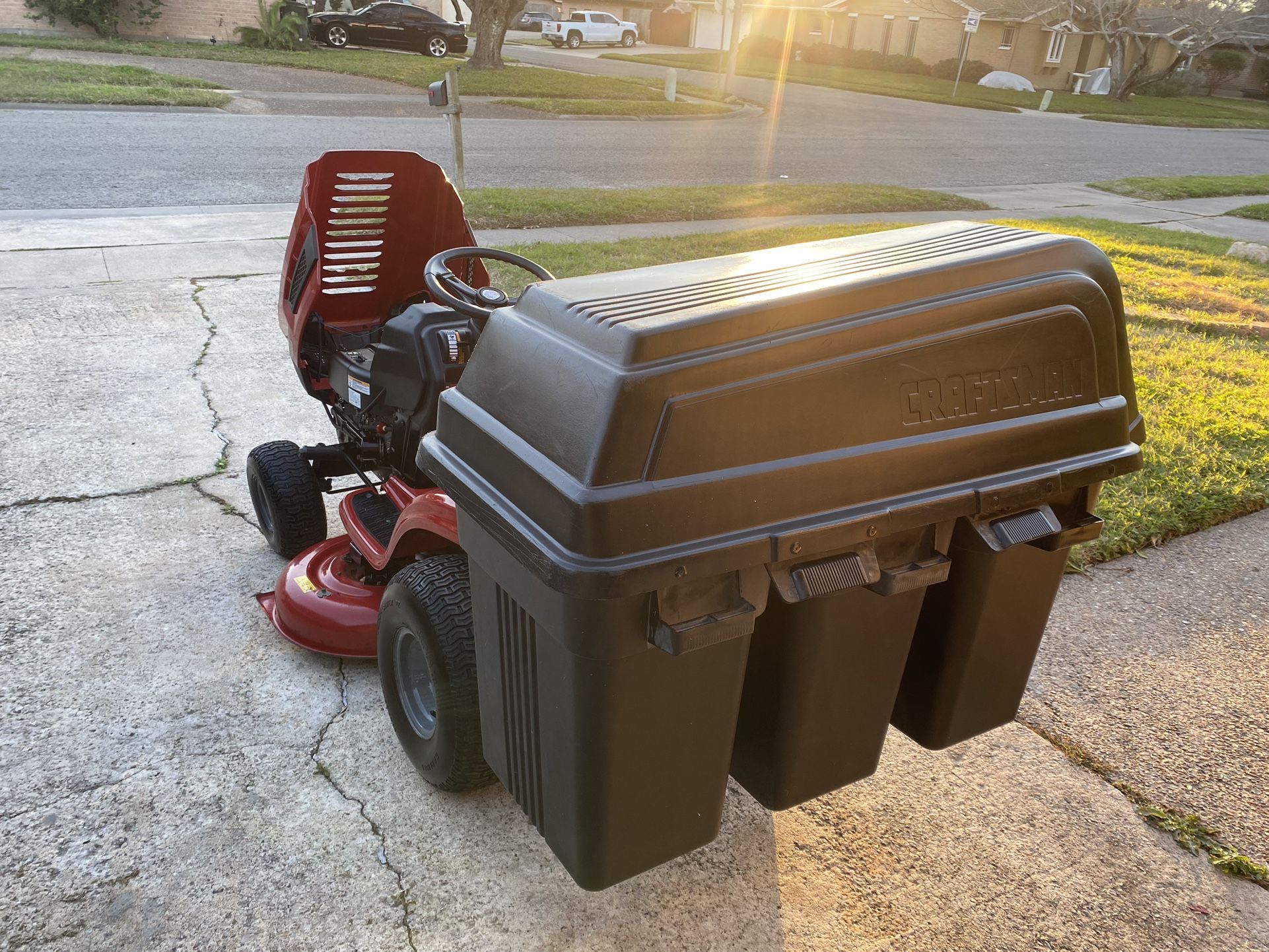 2017 Craftsman T1200 42 Riding Mower W Triple Bagger for Sale in Corp Christi TX OfferUp