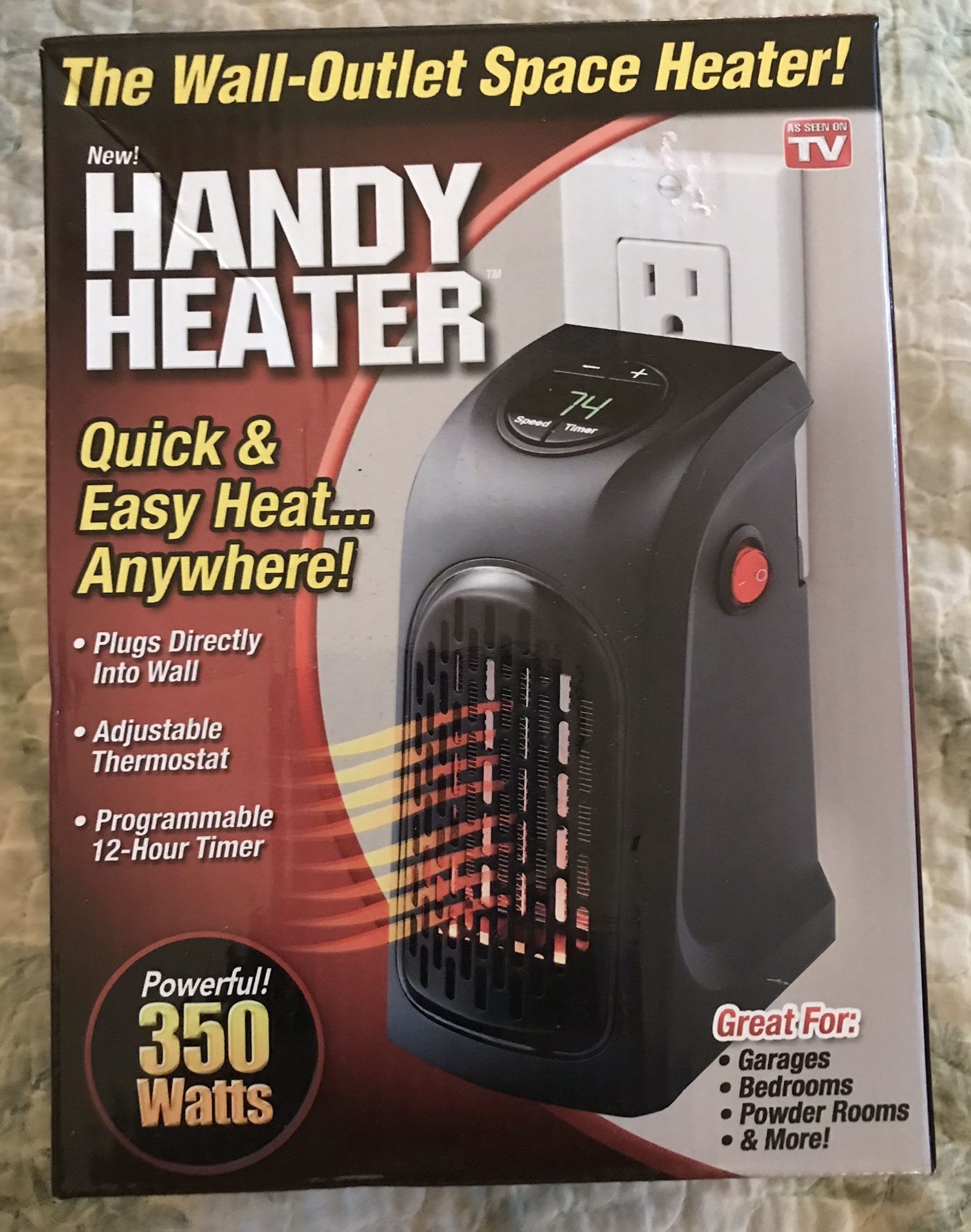Handy Heater Wall Outlet Space Heater NEW! for Sale in Spring Hill, FL -  OfferUp