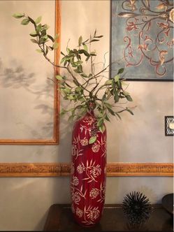 Buddha inspired Asian Vase